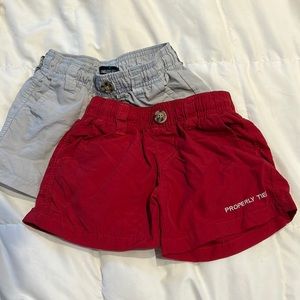 Properly tied boys shorts. Good condition 2T